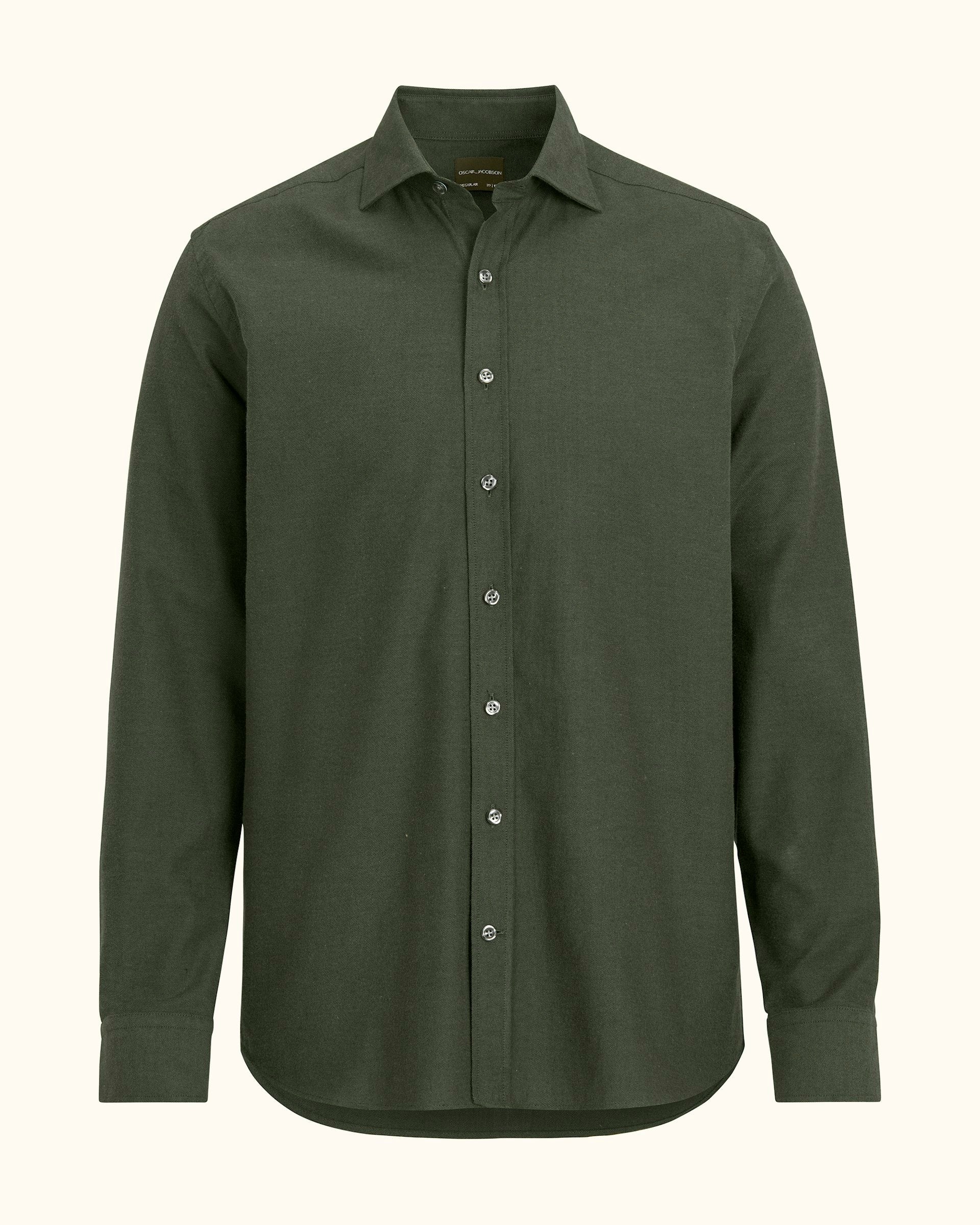 Cut Away Brushed Flann Skjorta