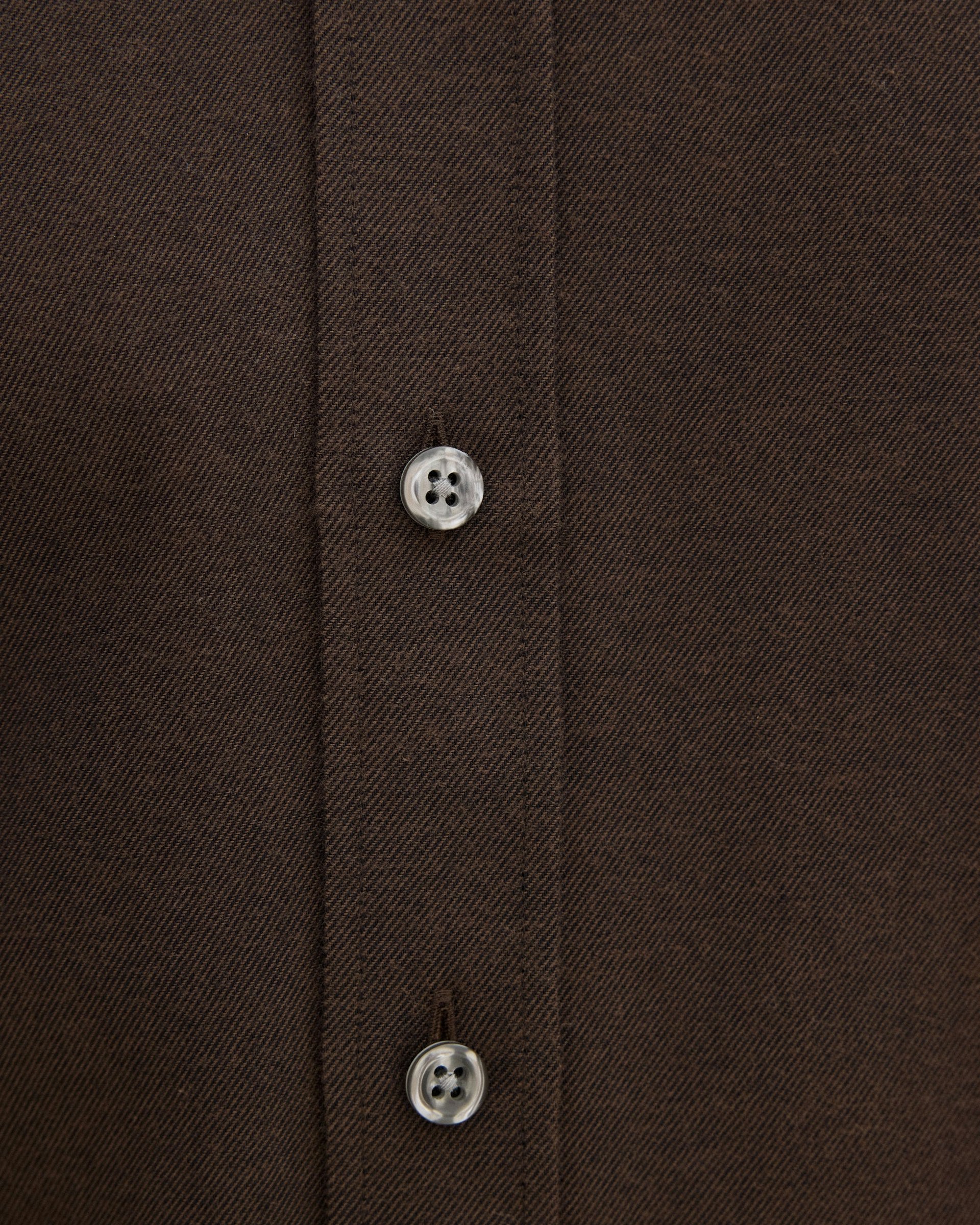 Cut Away Brushed Flann Skjorta