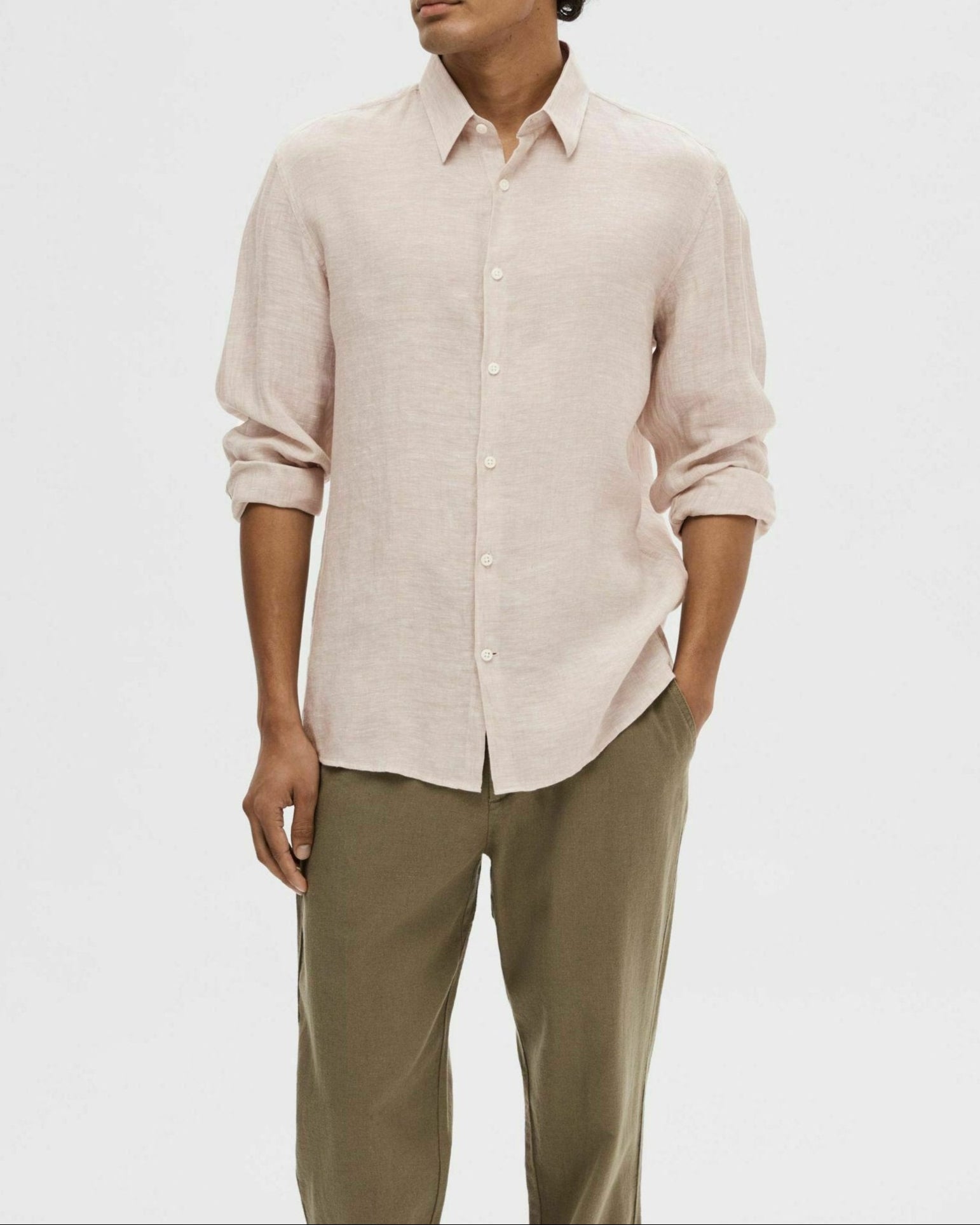 Reg Kylian Linen Skjorta - Pure Cashmere