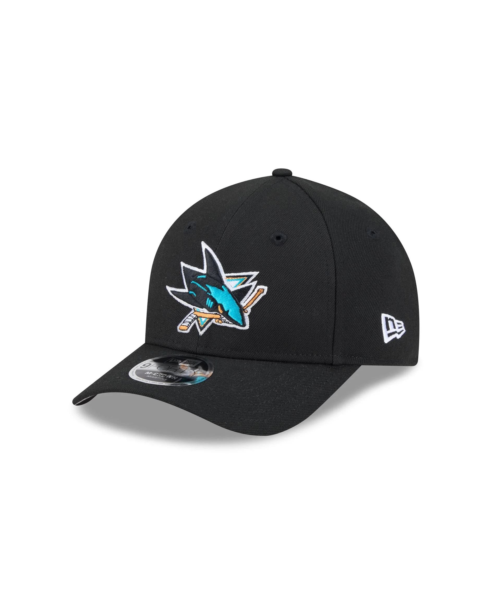 9 Forty NHL Sharks M-Crown Keps - Svart