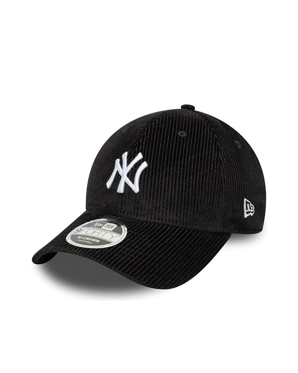 9 Forty Yankees Cord Small Logo M-Crown Keps - Svart