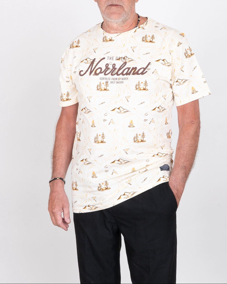 Great Norrland Stream T-Shirt - Off White