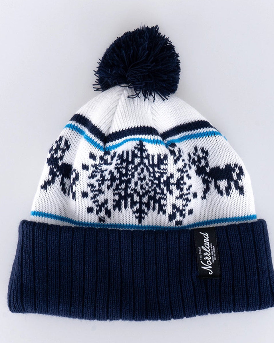 Snowflake Pom Pom Mössa