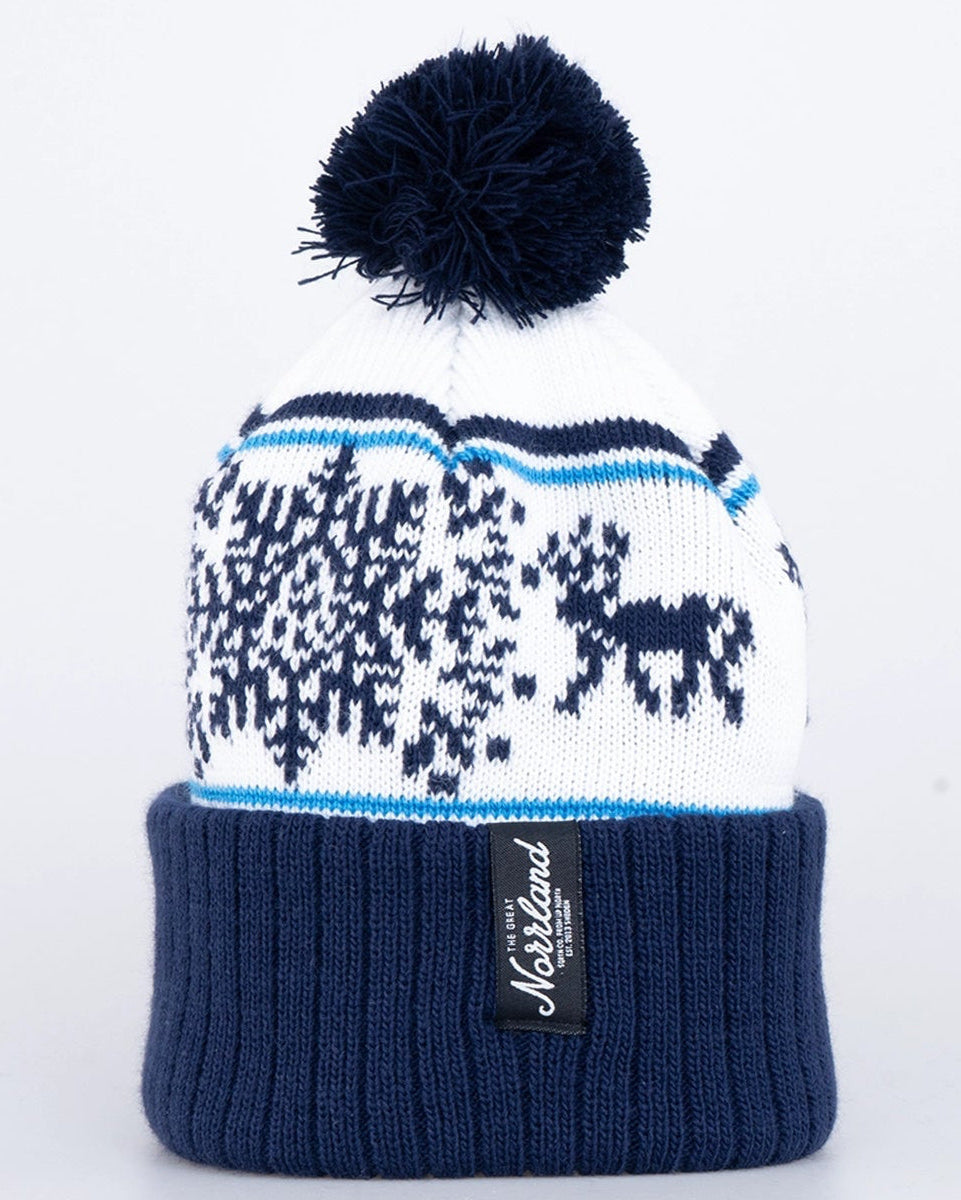 Snowflake Pom Pom Mössa