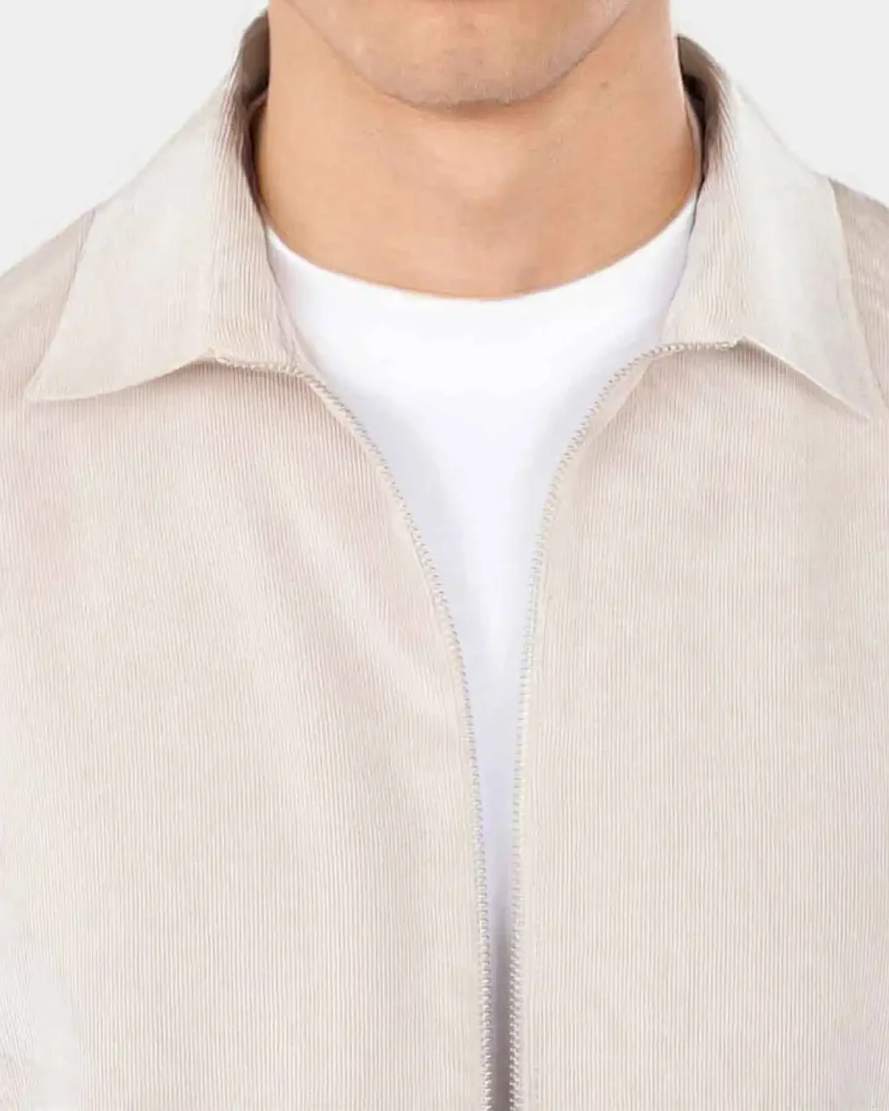 Aden Cord Zip Overshirt