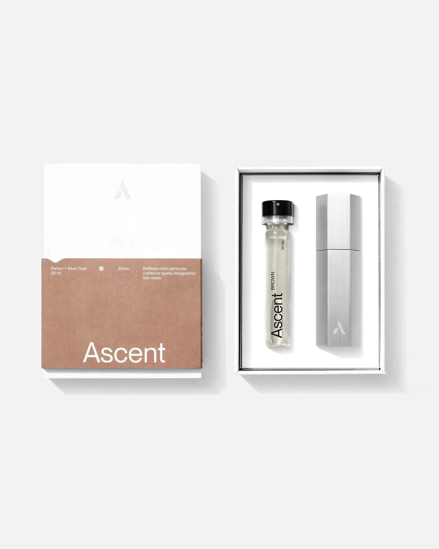 Ascent Brown Parfym Starter Pack - Silver Case