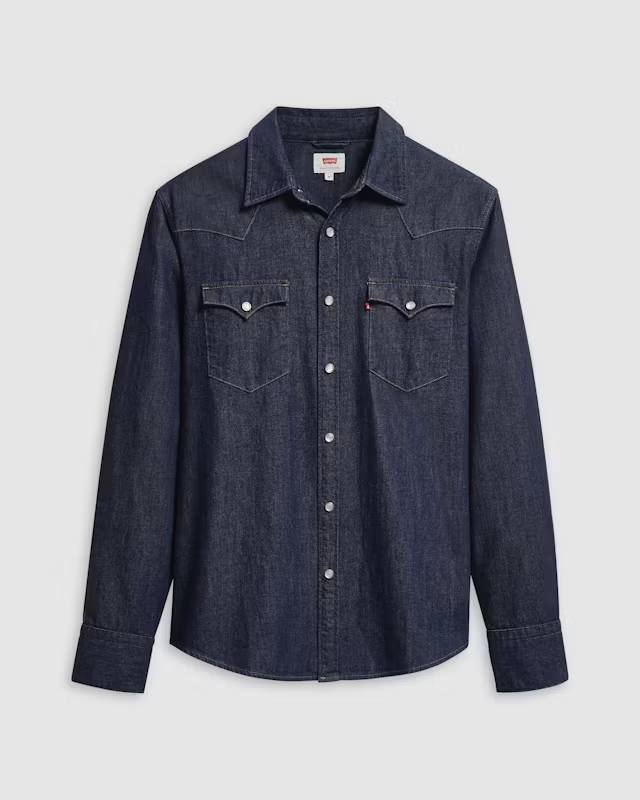 Barstow Denim Western Skjorta