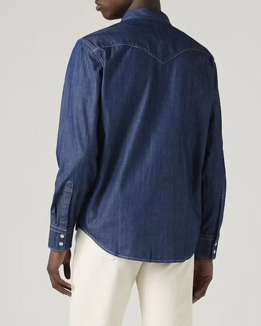 Barstow Denim Western Skjorta