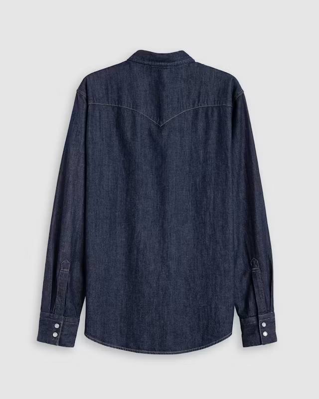 Barstow Denim Western Skjorta
