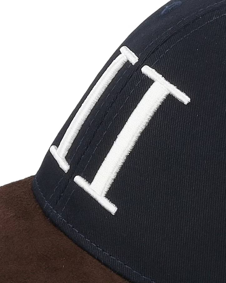 Baseball Cap Contrast Suede Keps