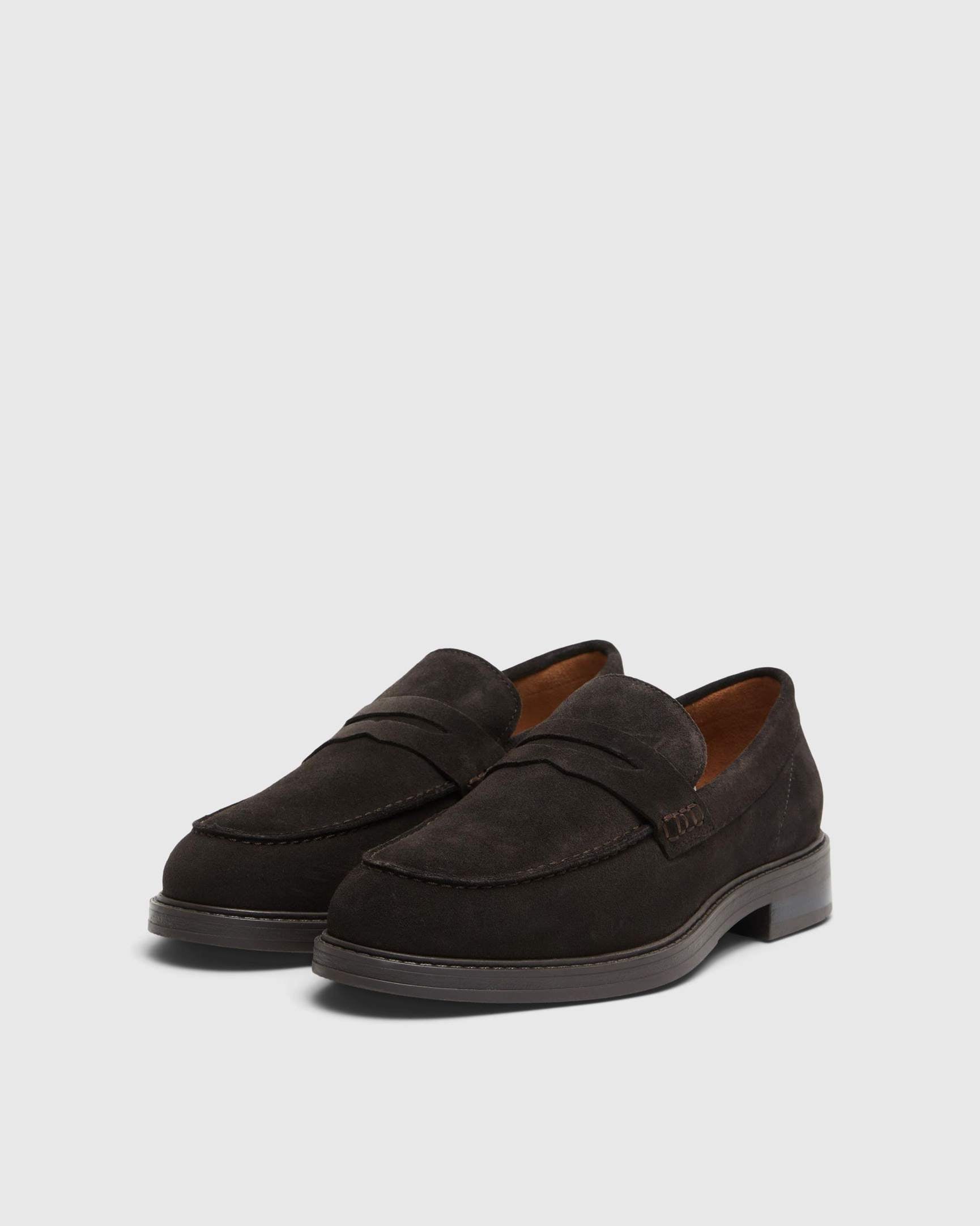 Blake Suede Penny Loafers