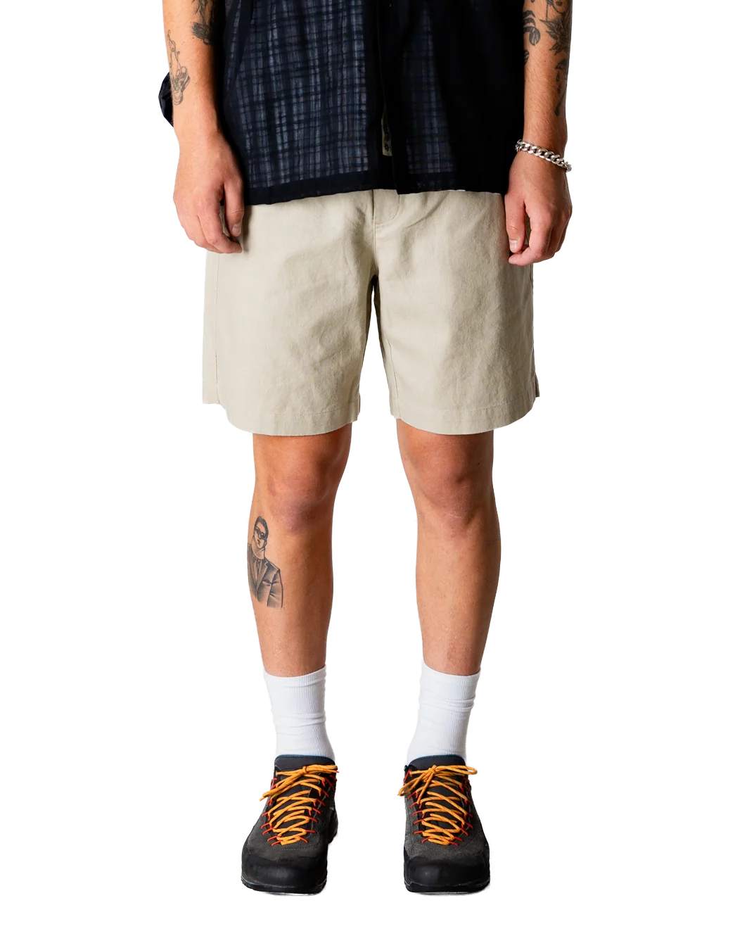 Bommy Linen Shorts - Stone