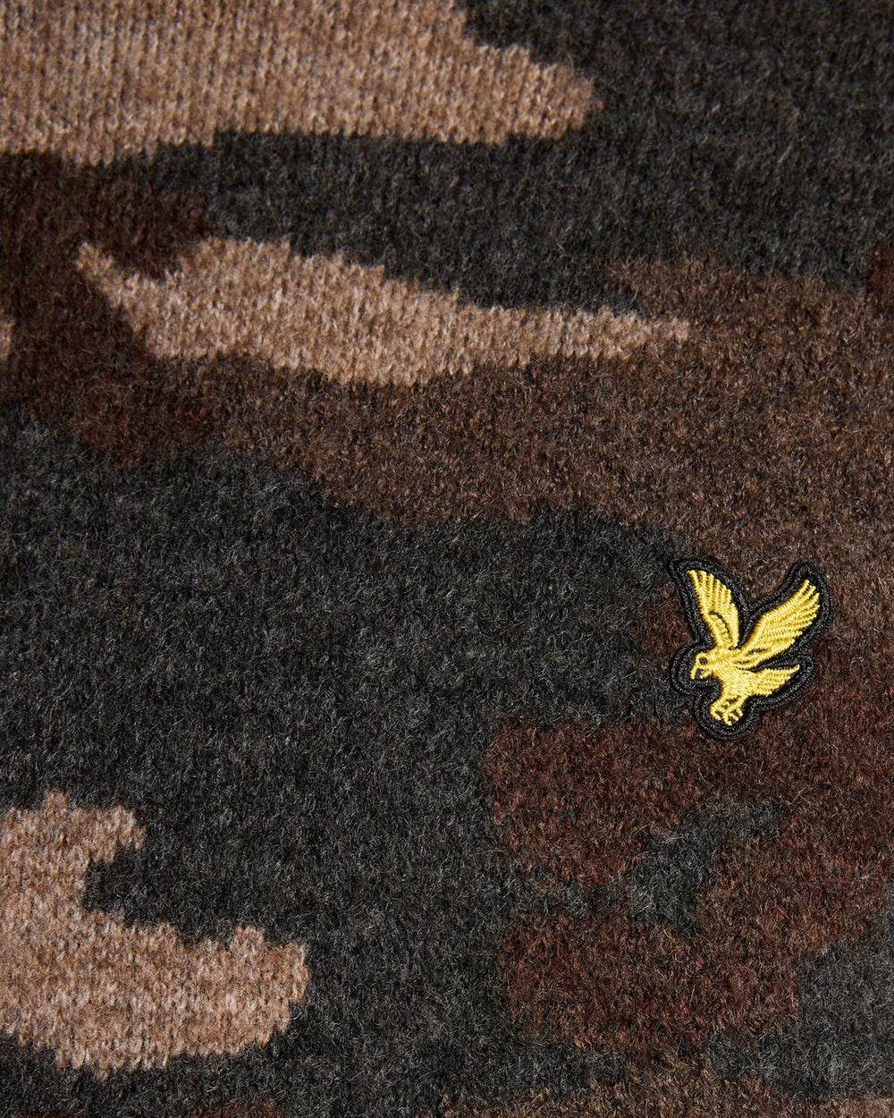 Brushed Camouflage Crew Neck Tröja