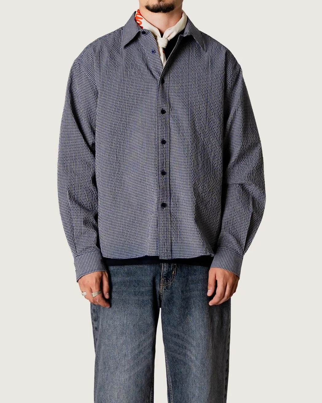 Buzo Ling Check Skjorta - Blue