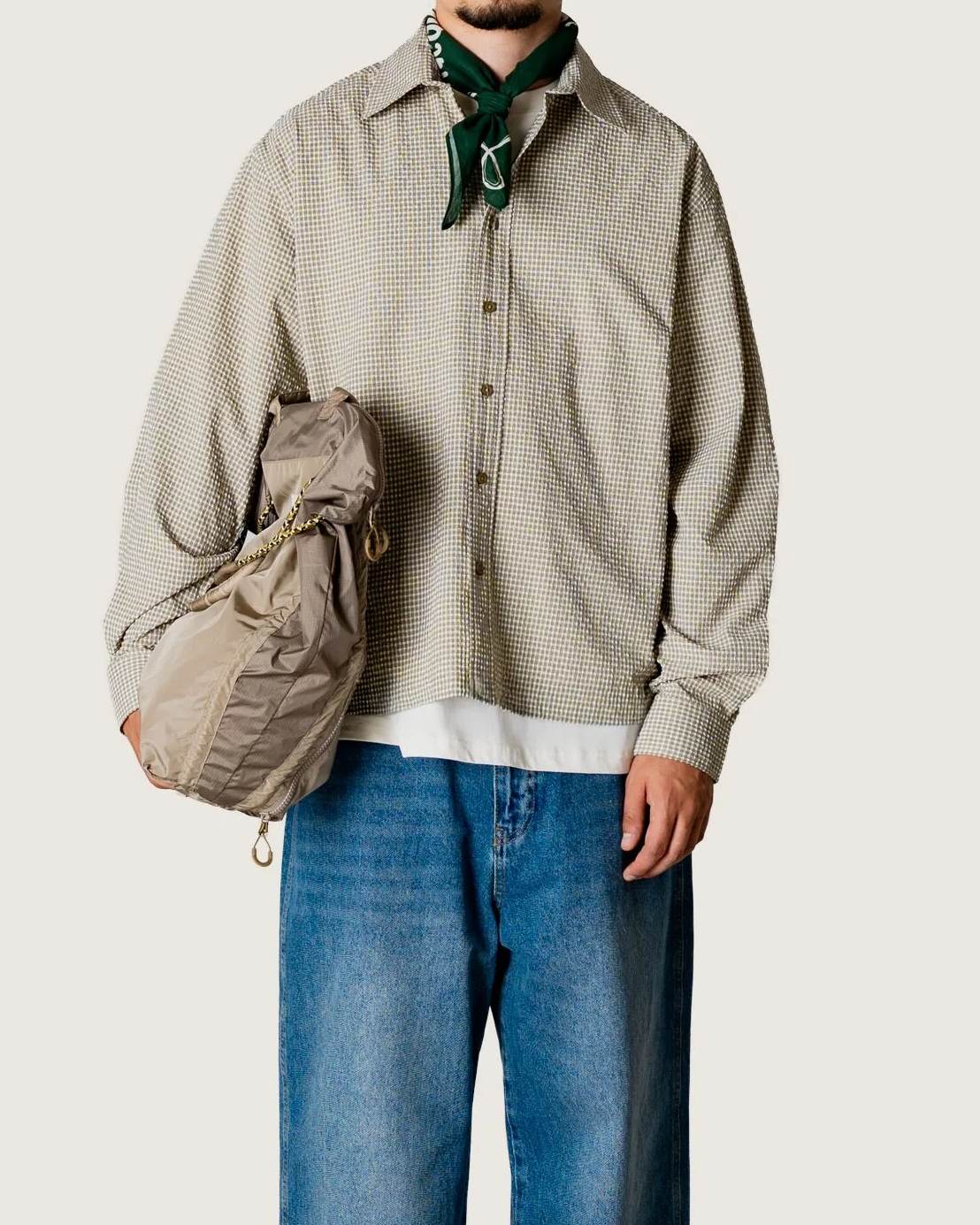 Buzo Seer Check Skjorta - Off White