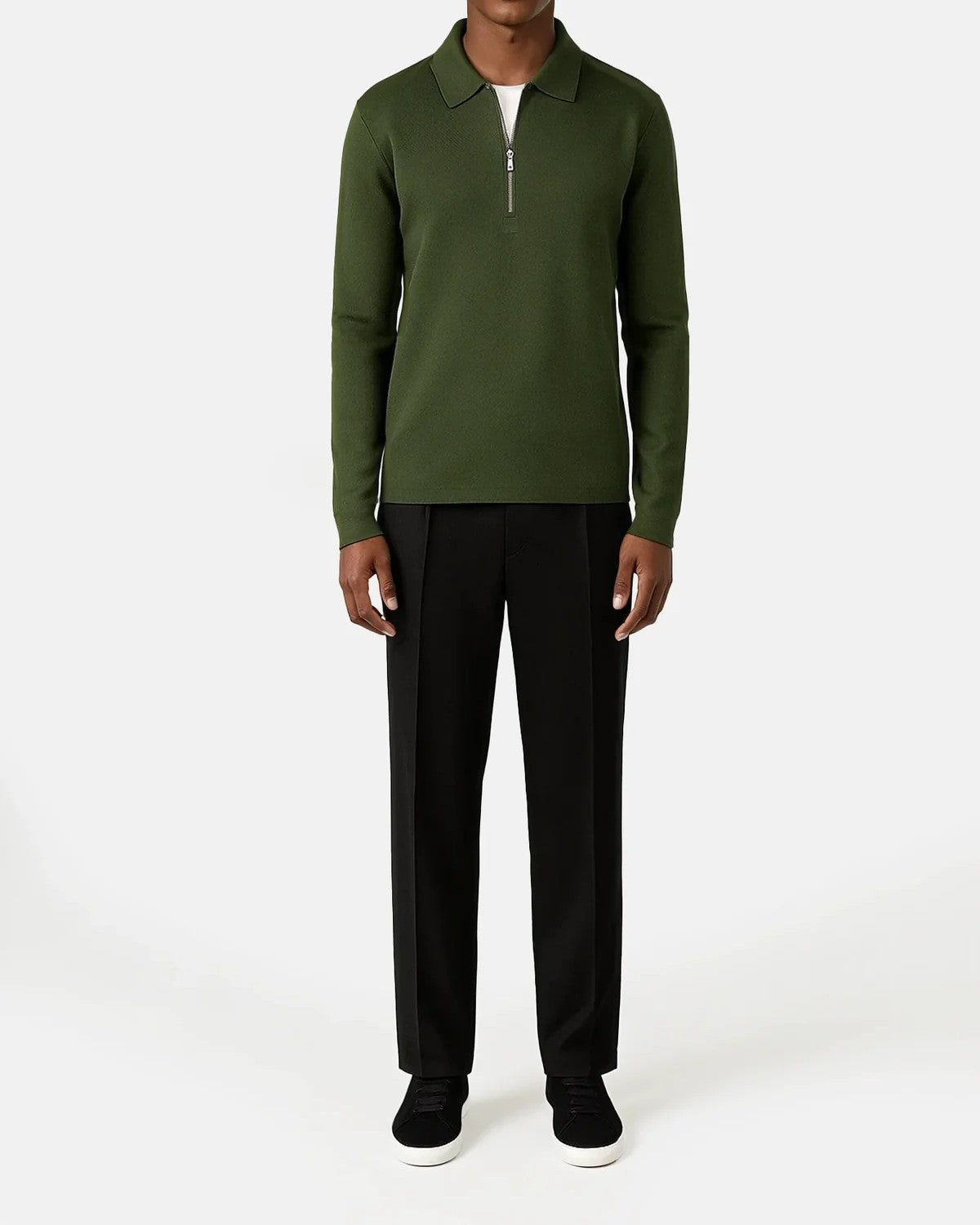 Caleb Knitted Half Zip Tröja