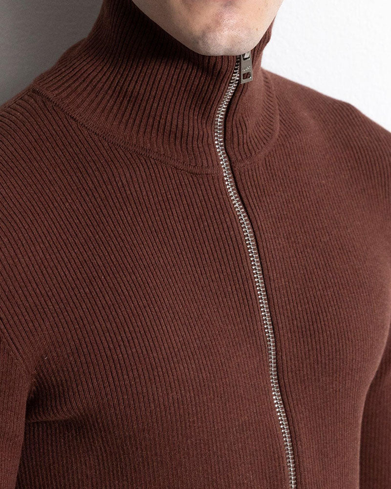 Cardigan Rib Zip