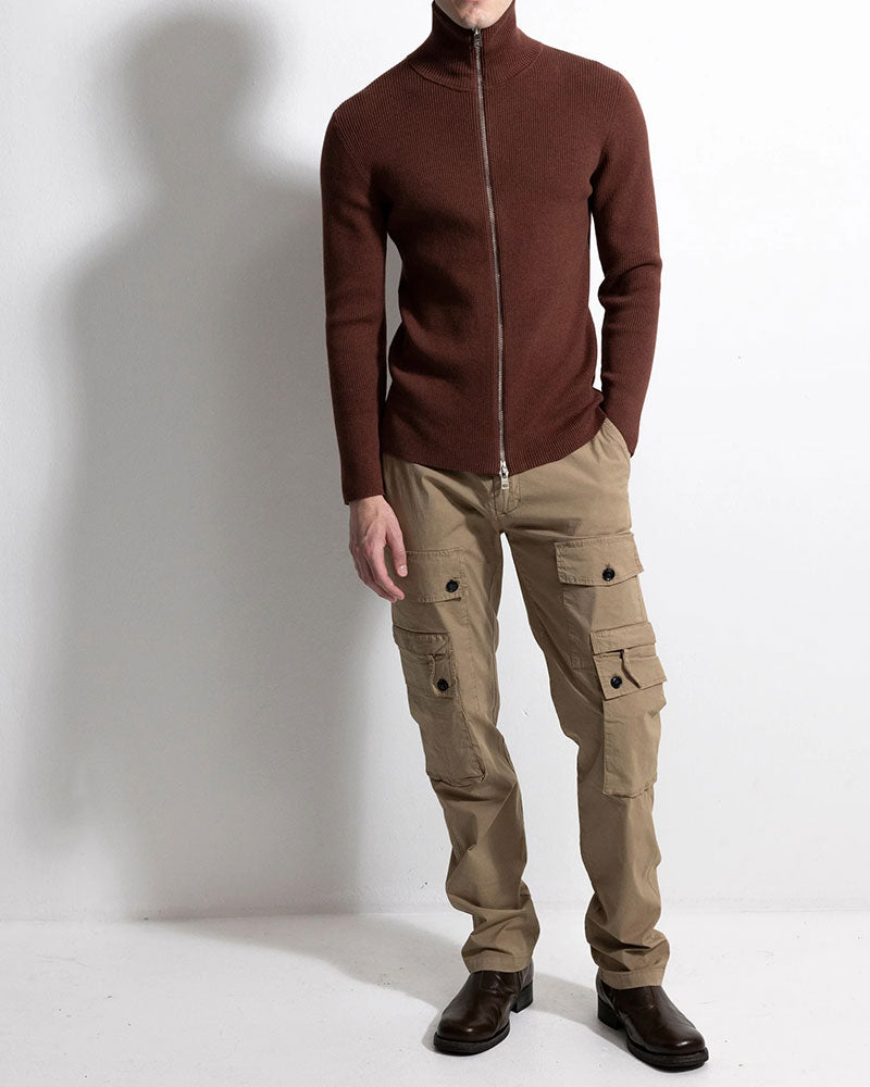 Cardigan Rib Zip