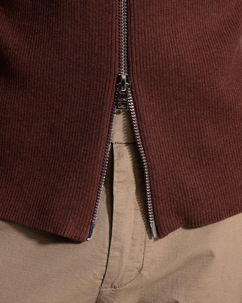 Cardigan Rib Zip