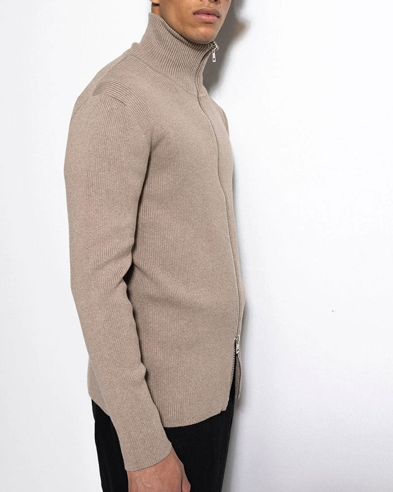 Cardigan Rib Zip