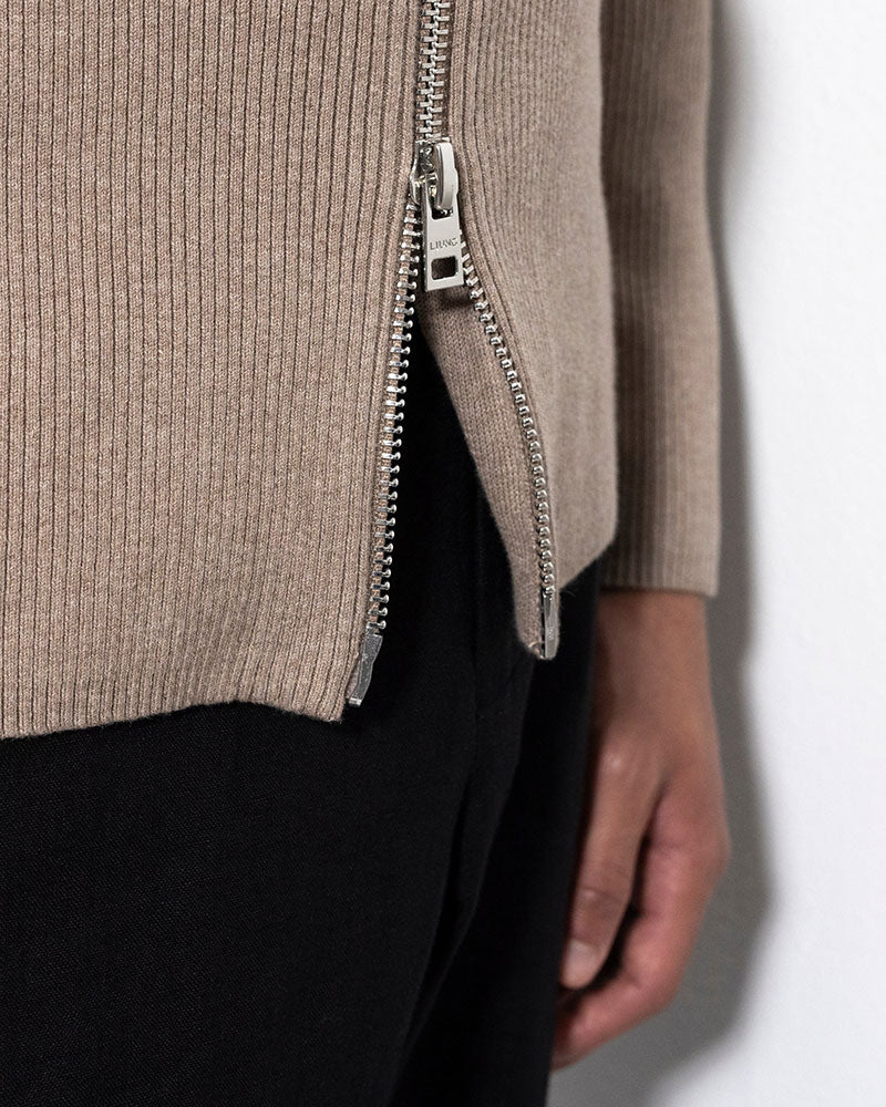 Cardigan Rib Zip