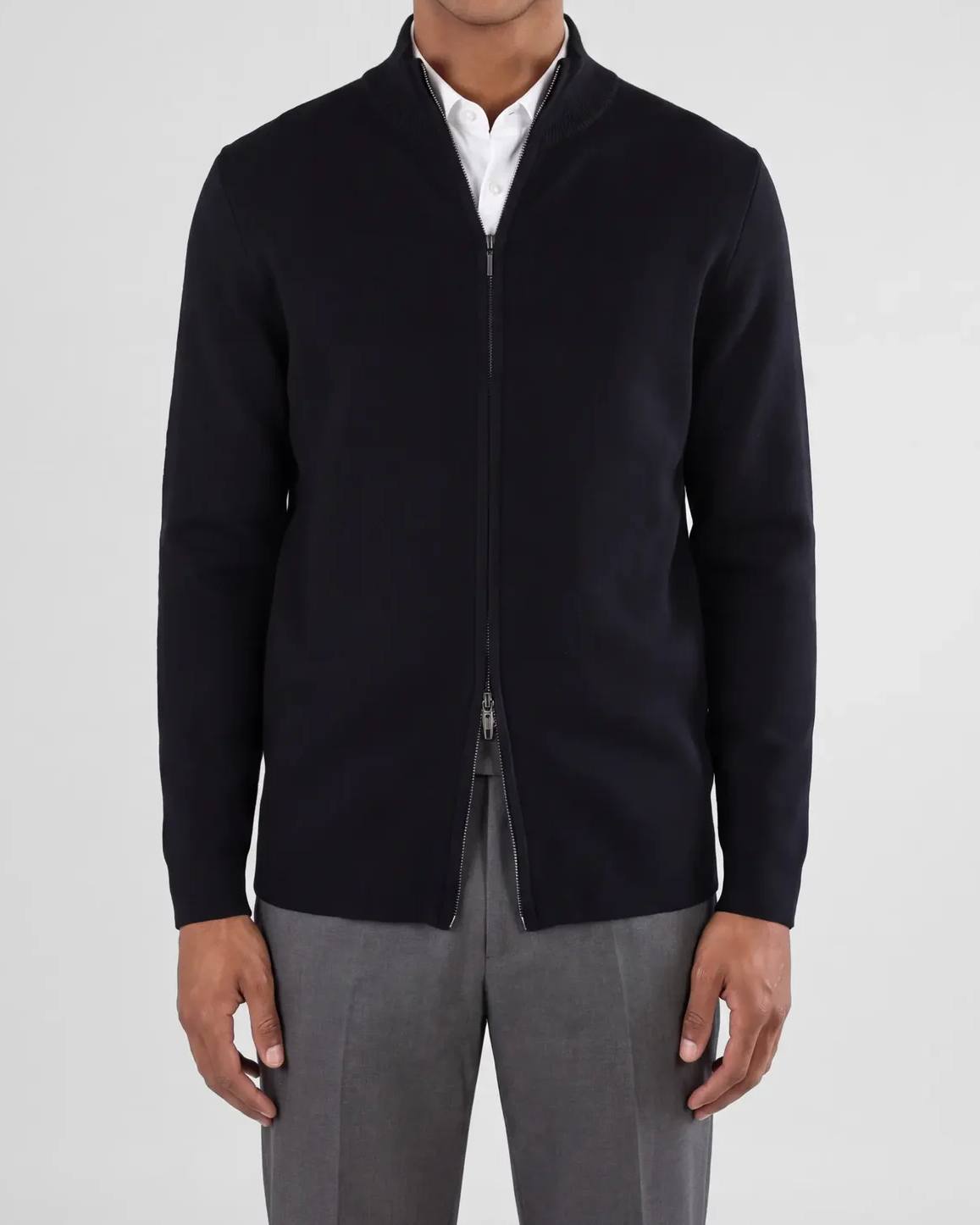 Cemal Knitted High Collar Tröja - Svart