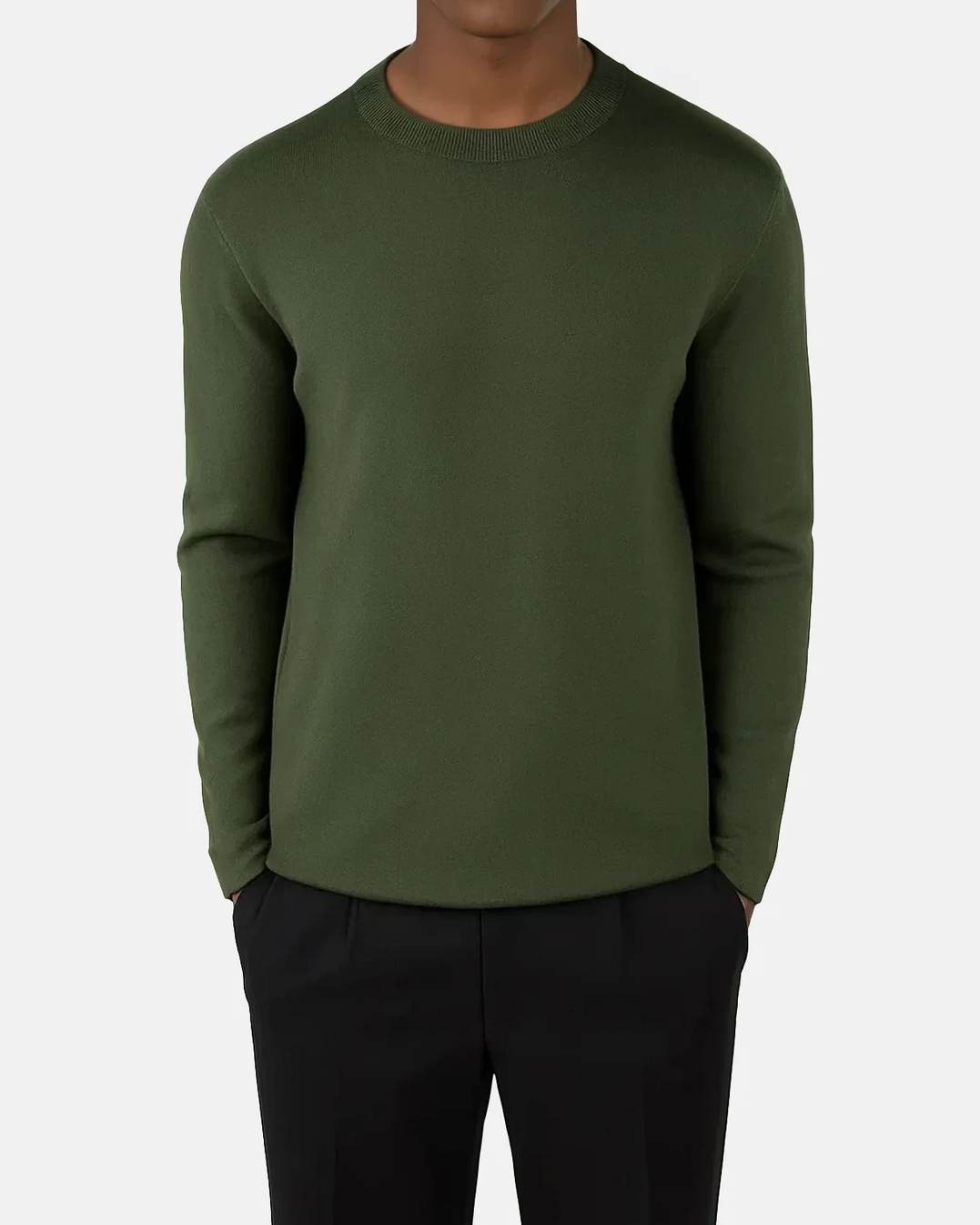Clark Knitted Tröja - Duffel Green