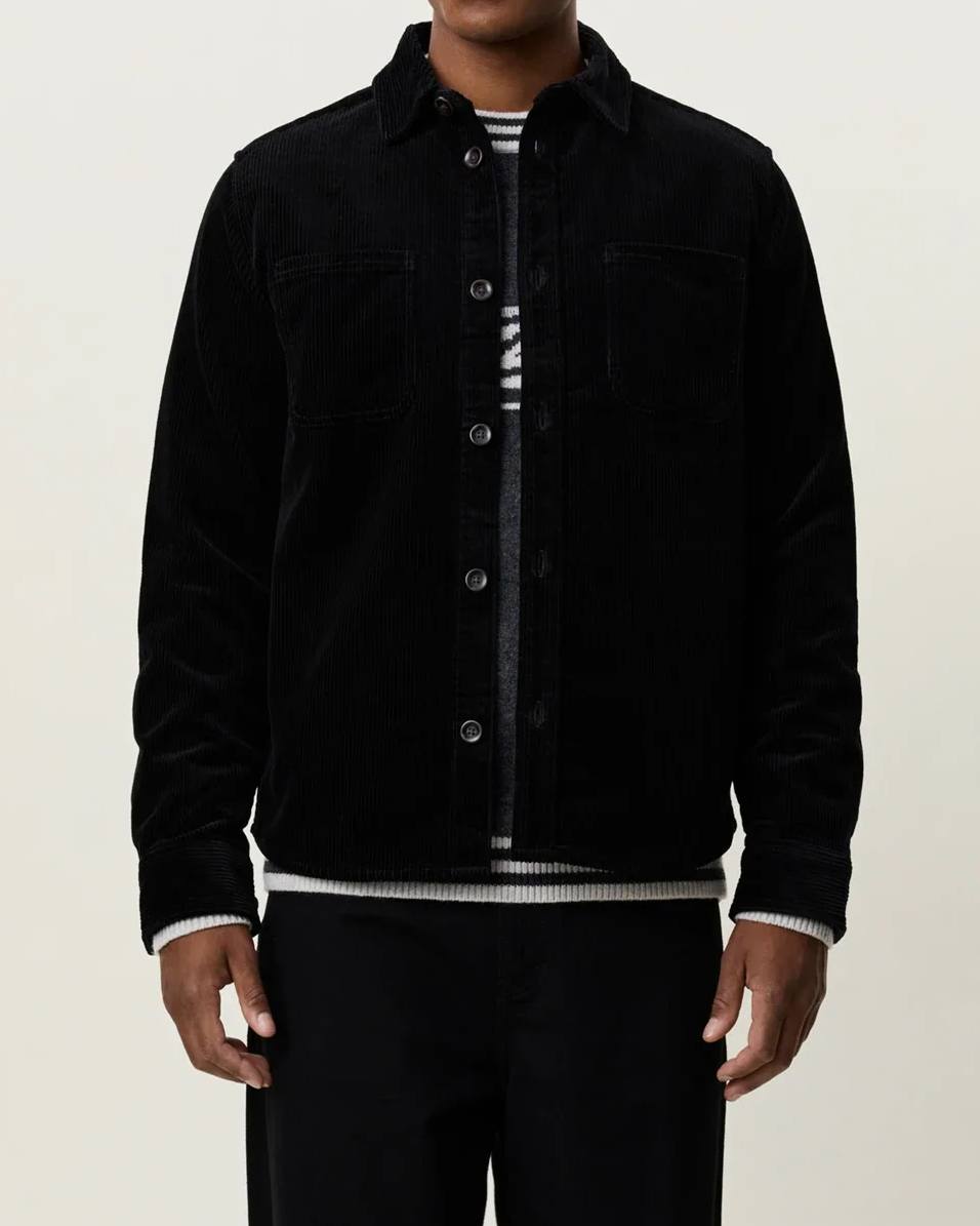 Corduroy Overshirt - Svart