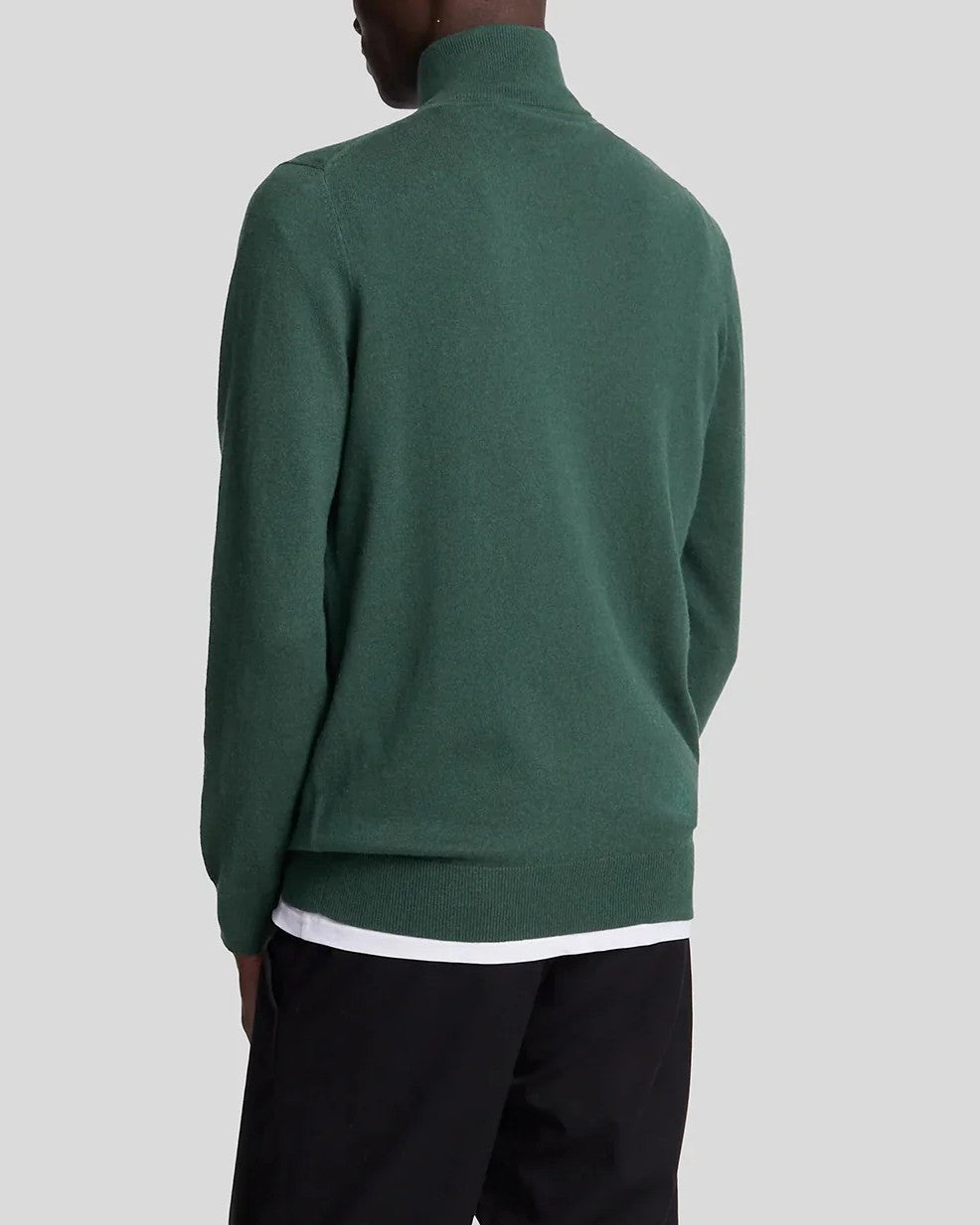 Cotton Merino Quarter Zip Tröja