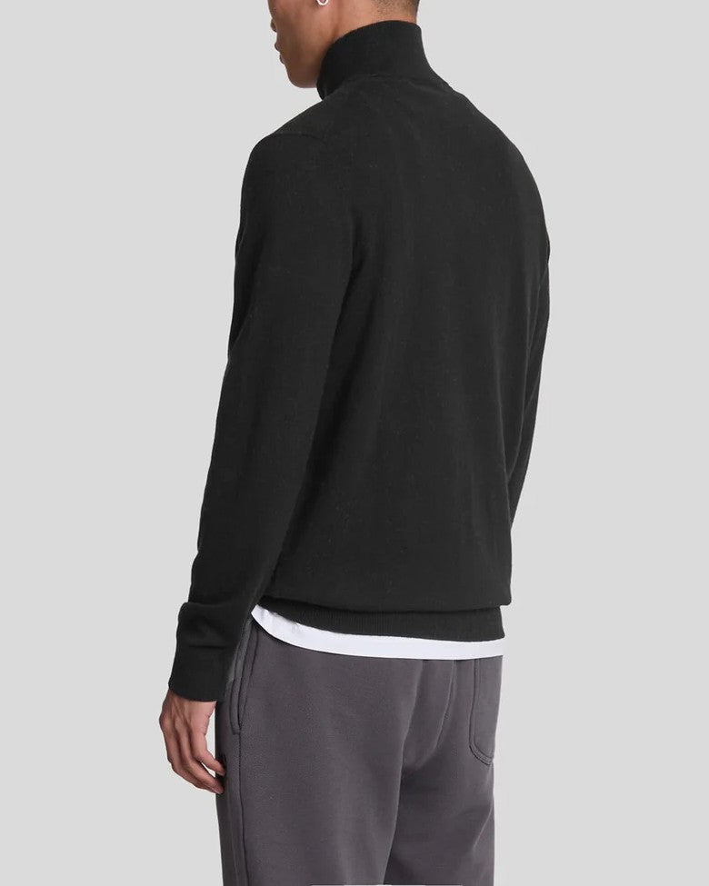 Cotton Merino Quarter Zip Tröja