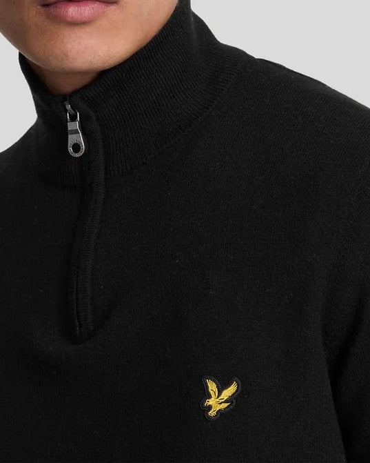 Cotton Merino Quarter Zip Tröja