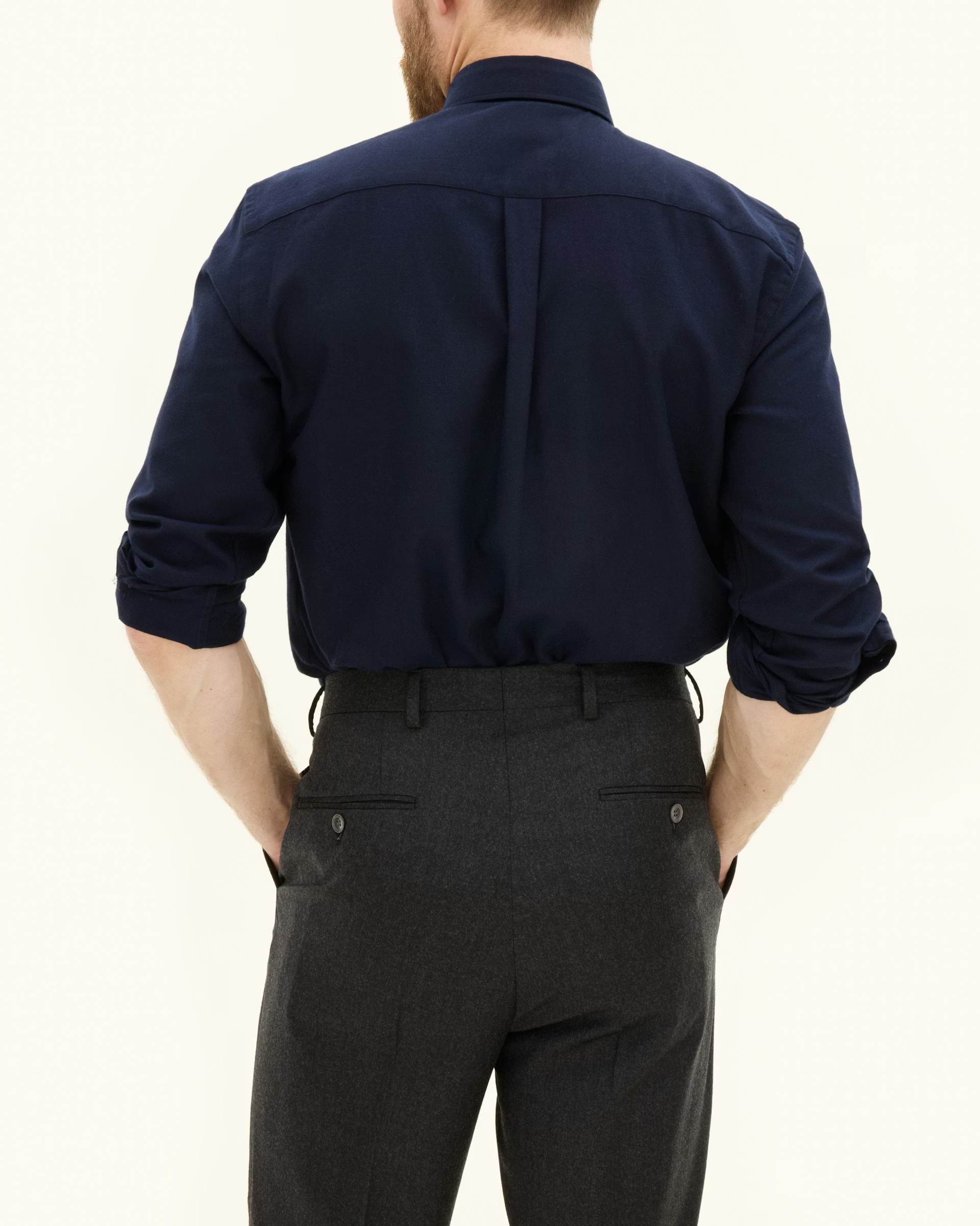 Cut Away Brushed Flannel Skjorta