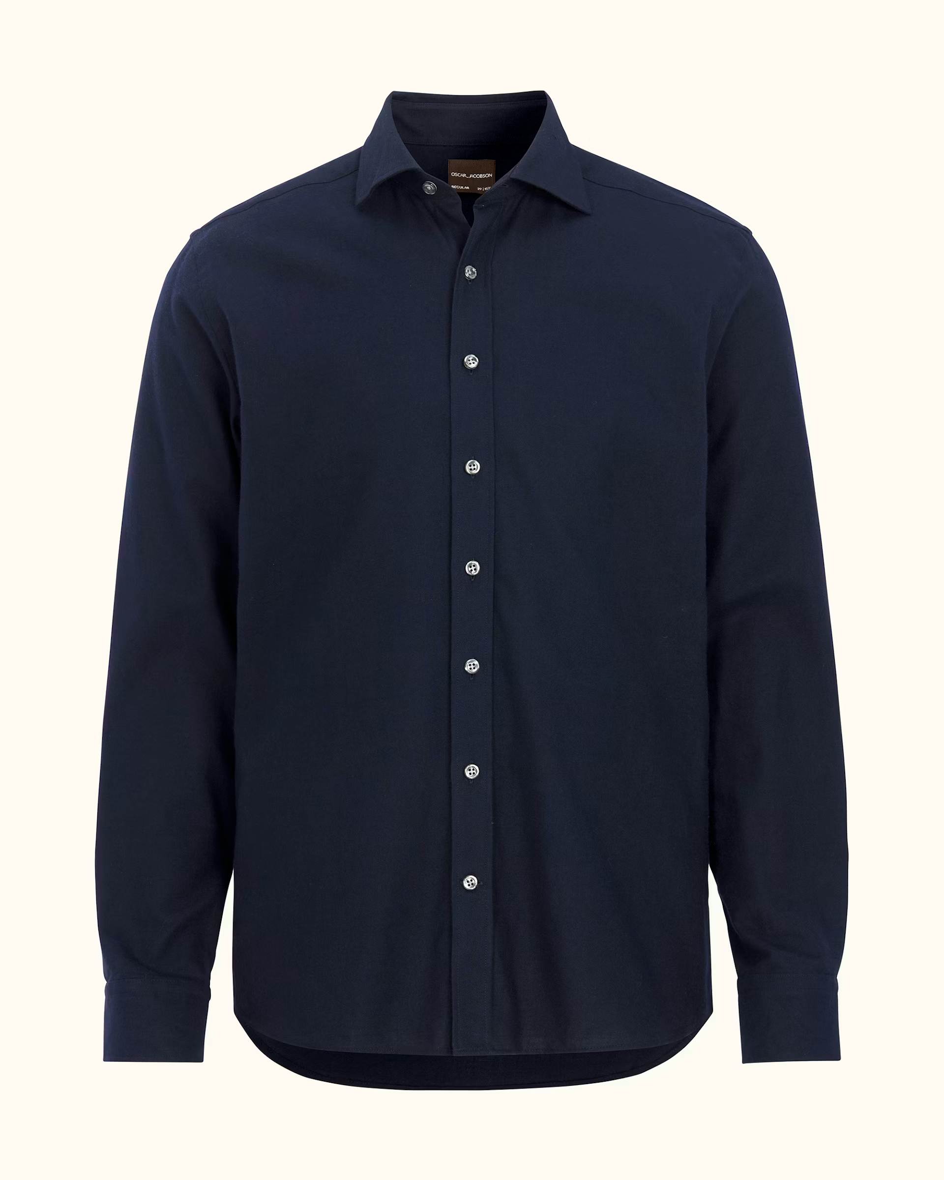 Cut Away Brushed Flannel Skjorta