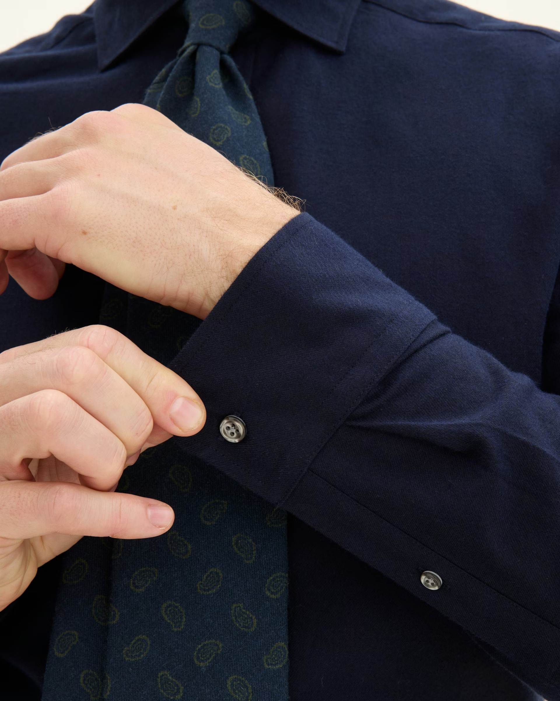 Cut Away Brushed Flannel Skjorta