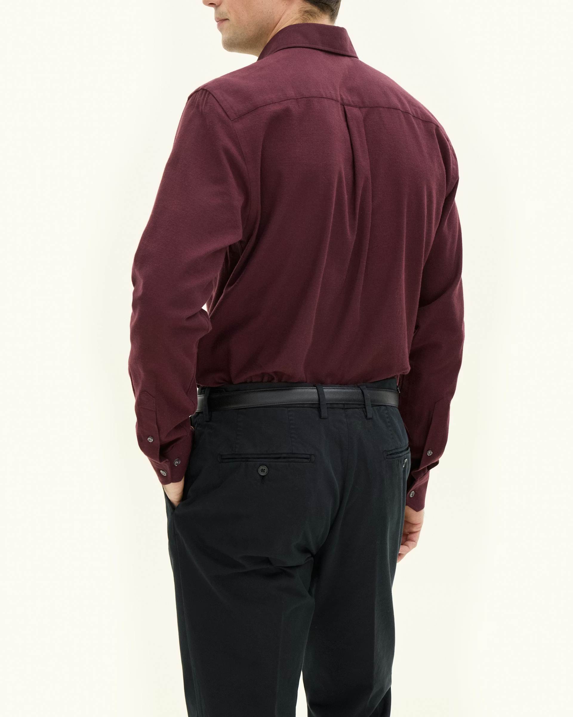 Cut Away Brushed Flannel Skjorta