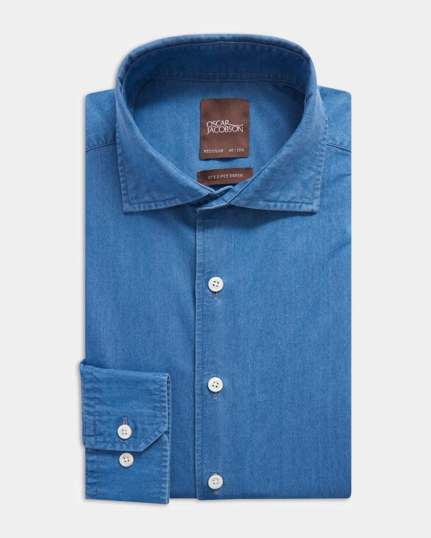 Cut Away Denim Reg Fit Skjorta