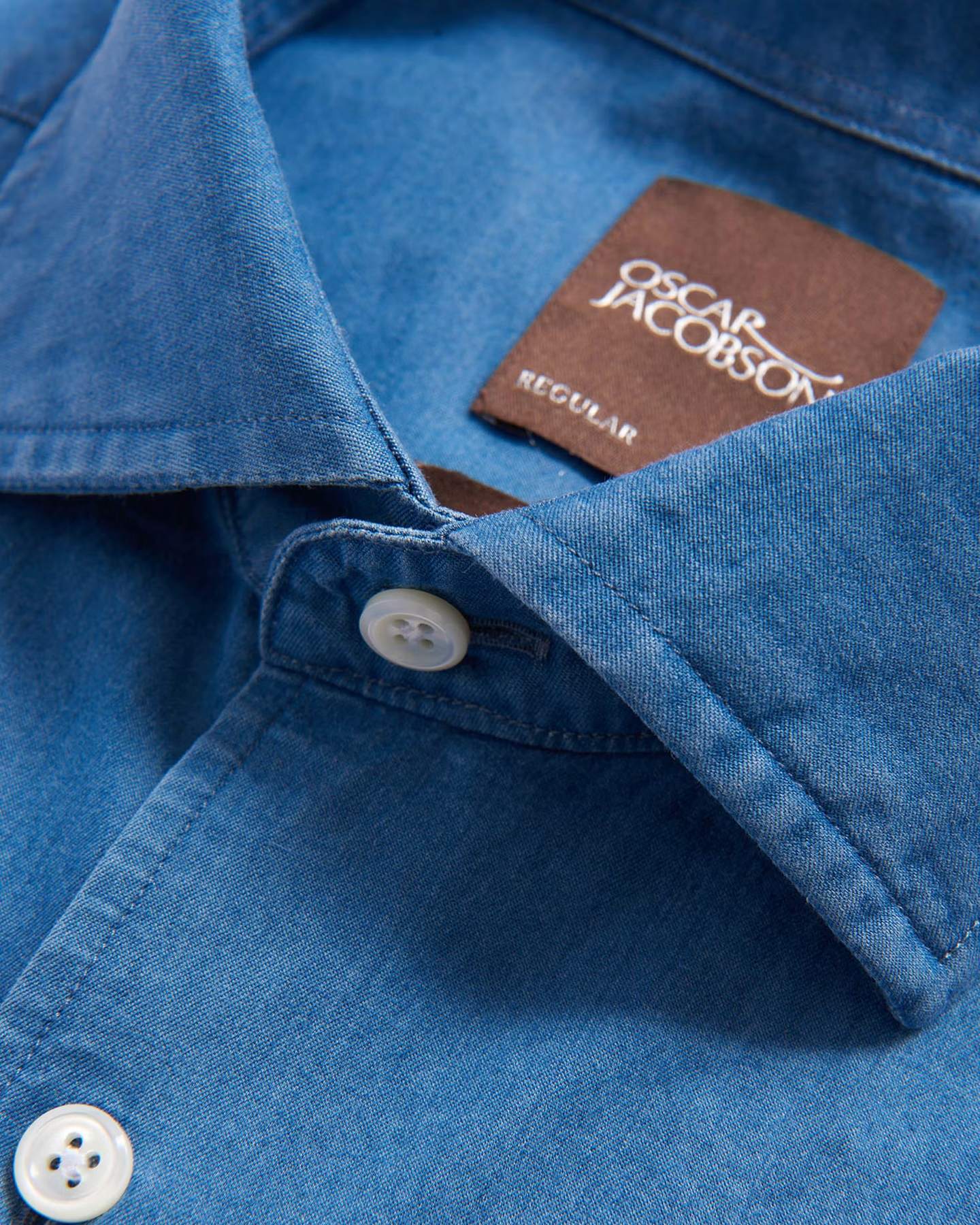 Cut Away Denim Reg Fit Skjorta