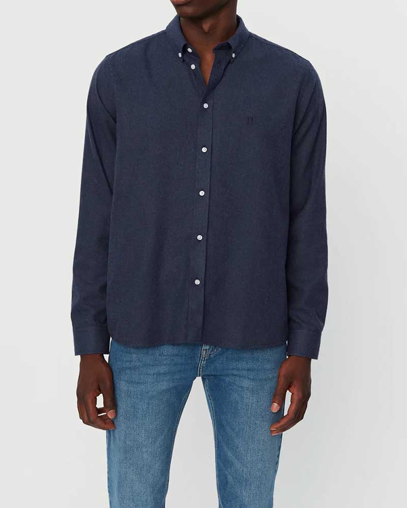 Desert Reg Skjorta - Dark Navy Melange