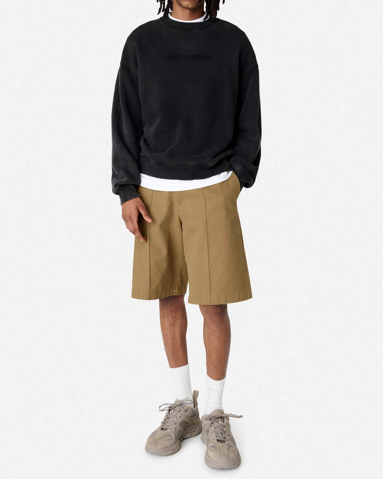 Distort Washed Sweatshirt