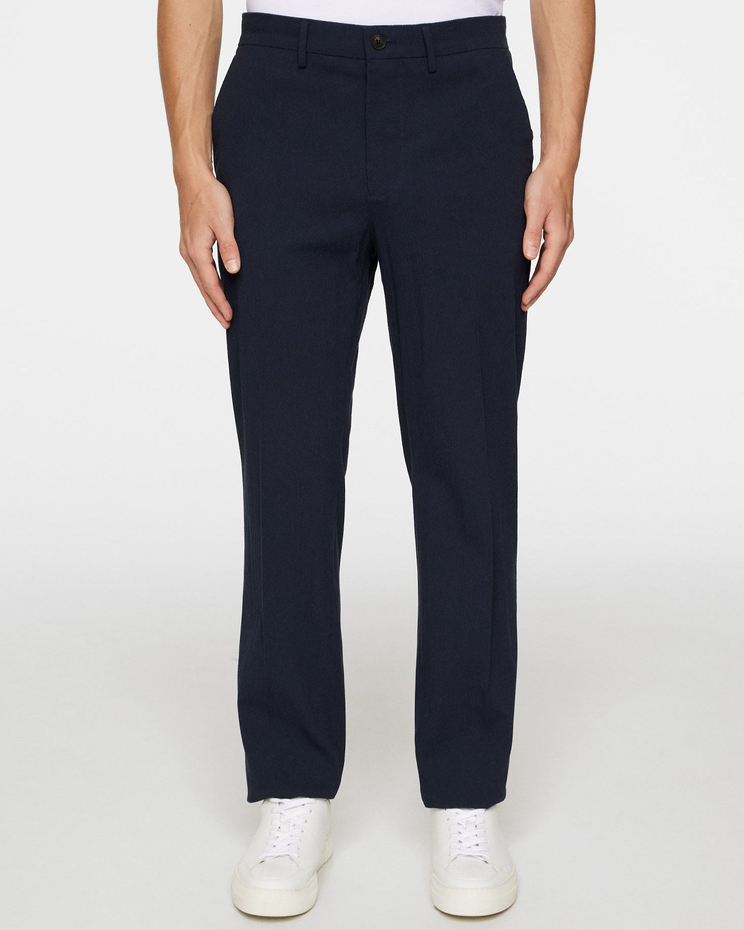 Dropper Seersucker Byxor - JL Navy