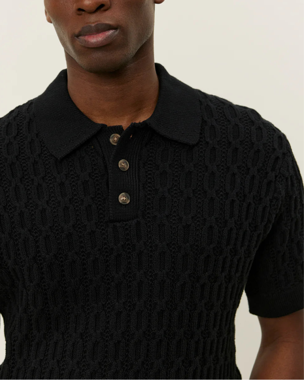 Garrett Knitted Polo Pikétröja