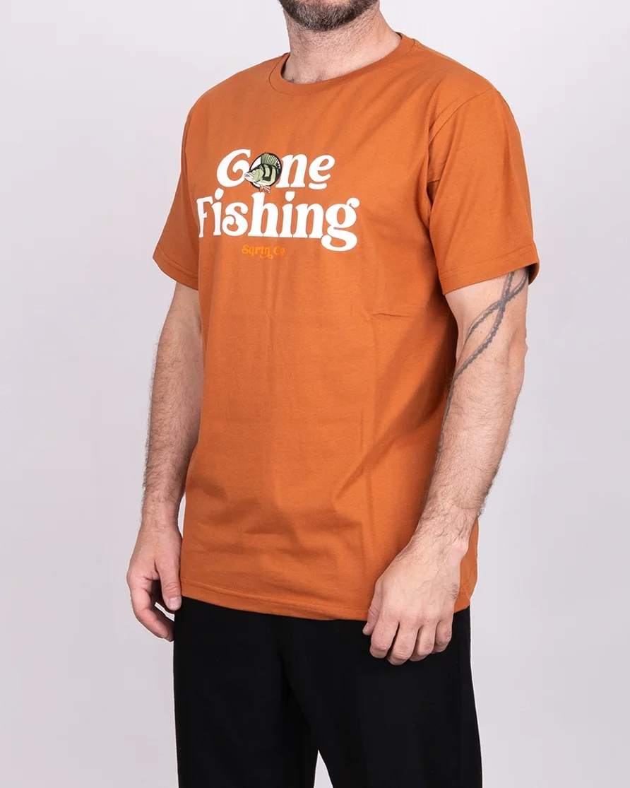 Gone Fishing T-Shirt - Umber