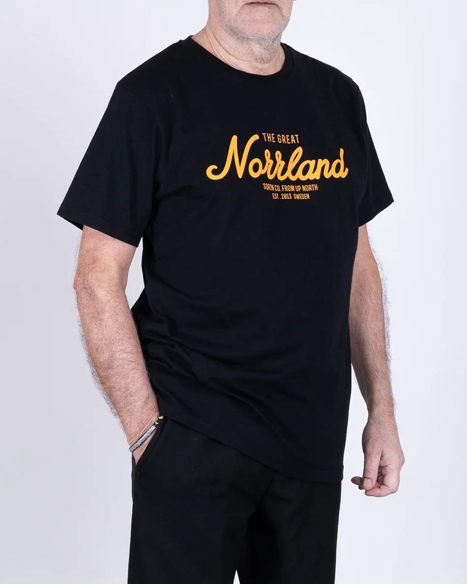 The Great Norrland T-Shirt - Black/Orange