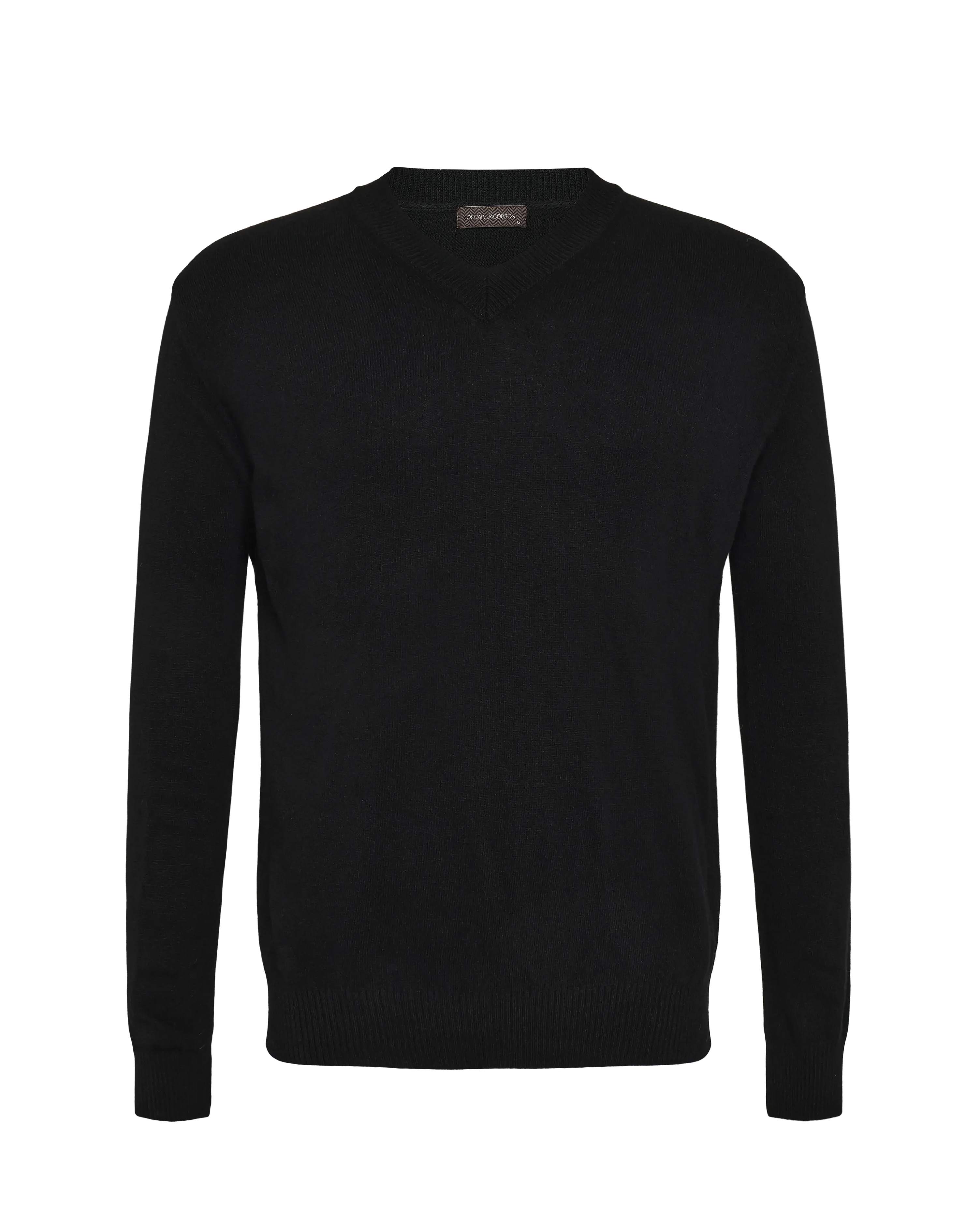 Gregor V-Neck Tröja - Svart