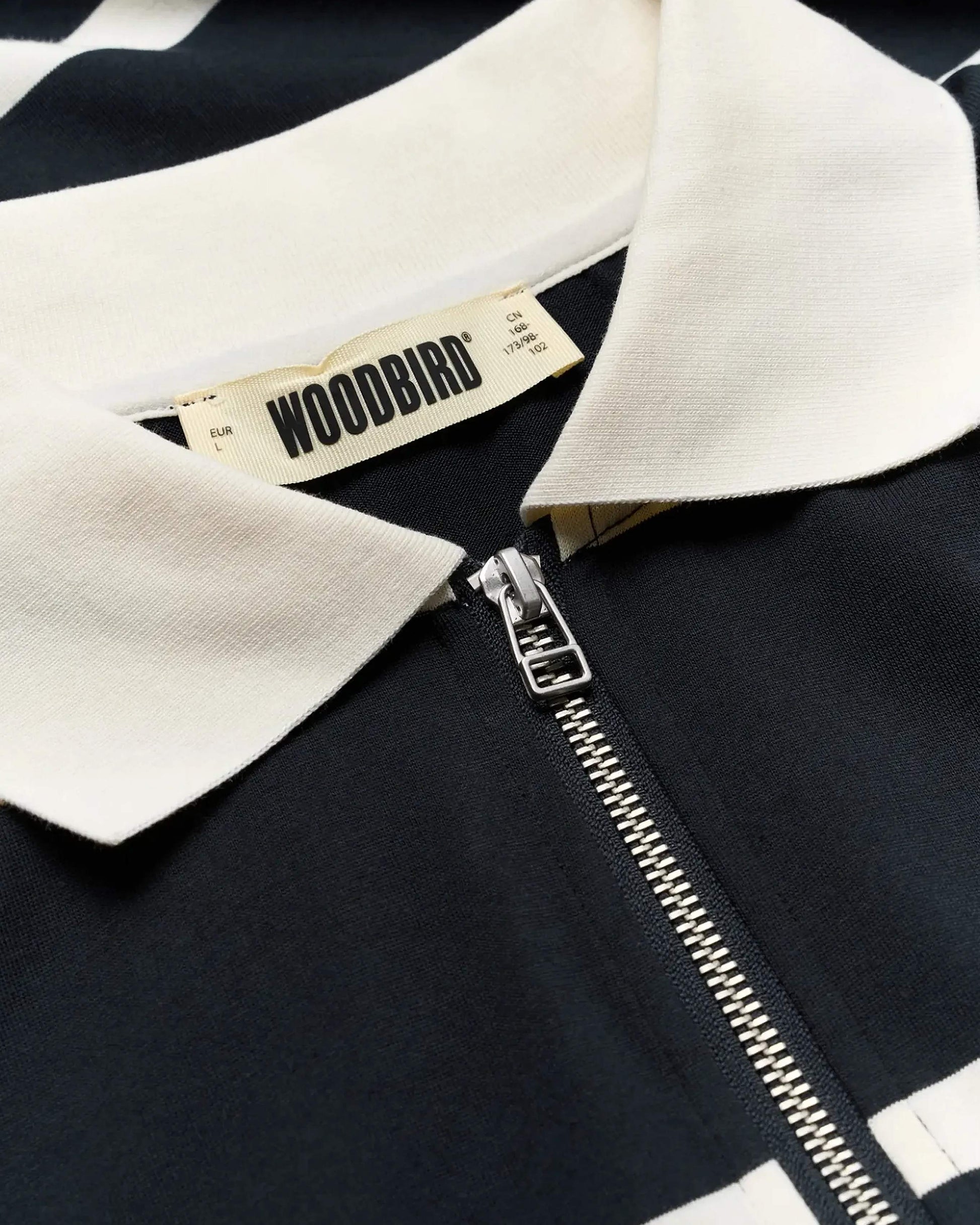 Hiro Stripe Zip Polo Pikétröja