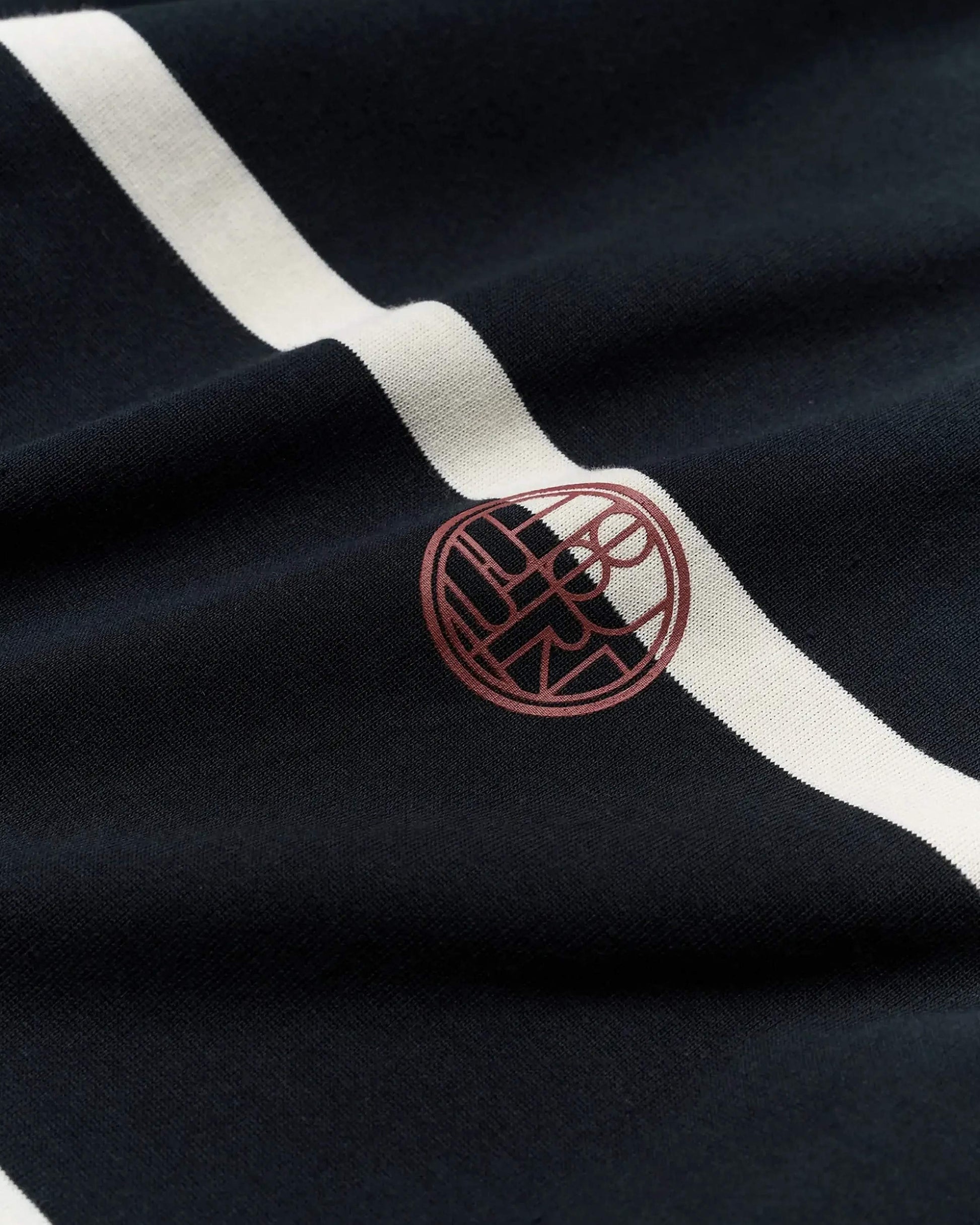 Hiro Stripe Zip Polo Pikétröja
