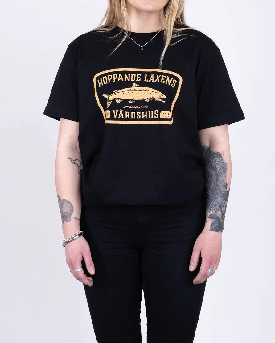 Hoppande Laxen T-Shirt - Svart