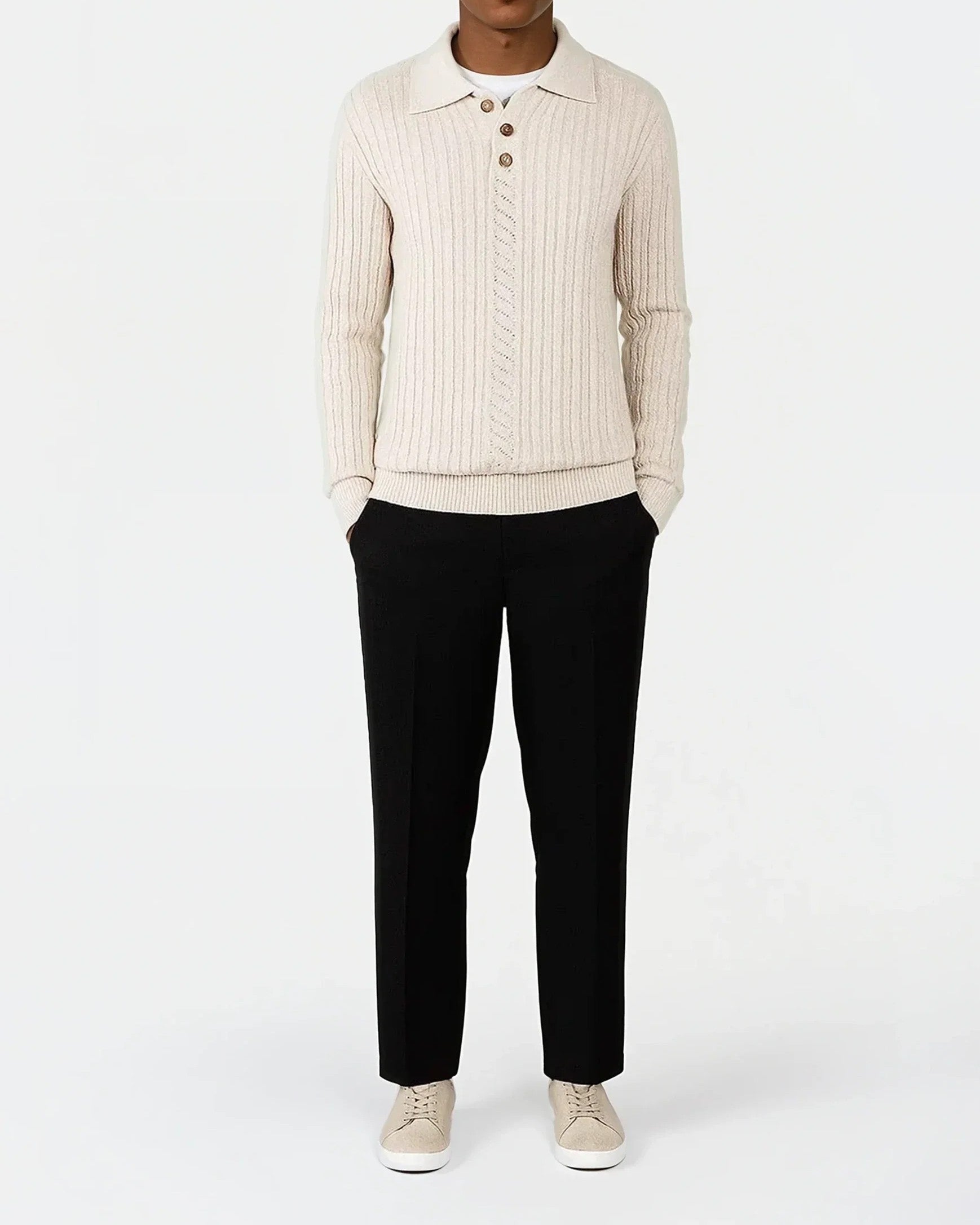 Jules Knitted Polo Tröja