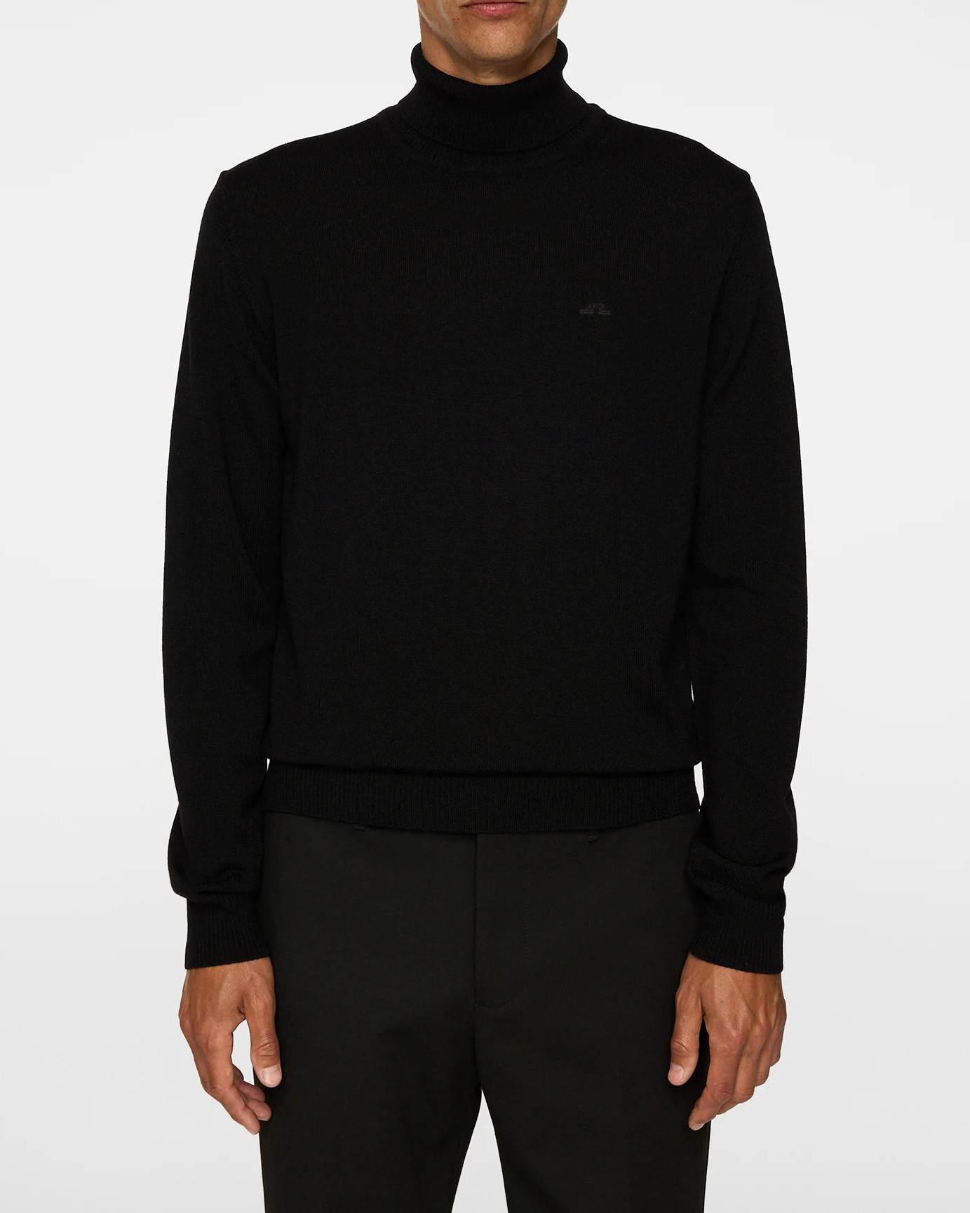 Kaden Merino Turtle Neck Tröja - Svart
