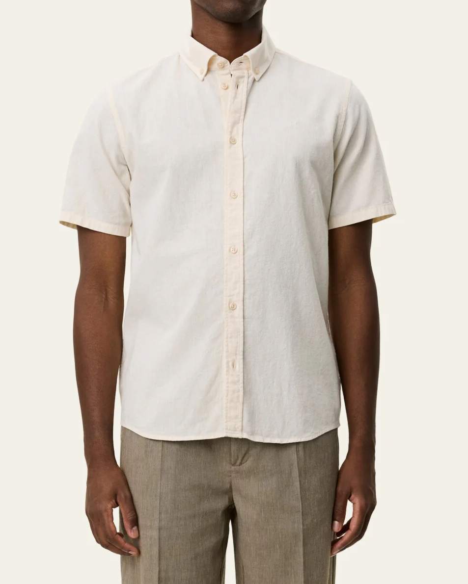 Konrad Cotton Linen SS Skjorta